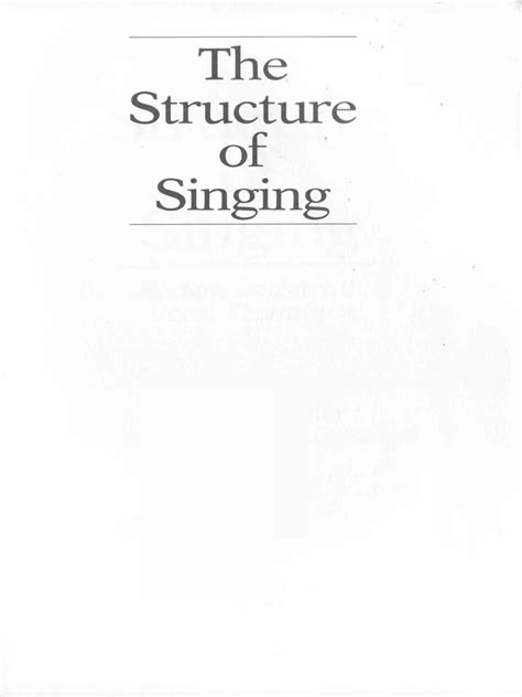 structure of singing pdf